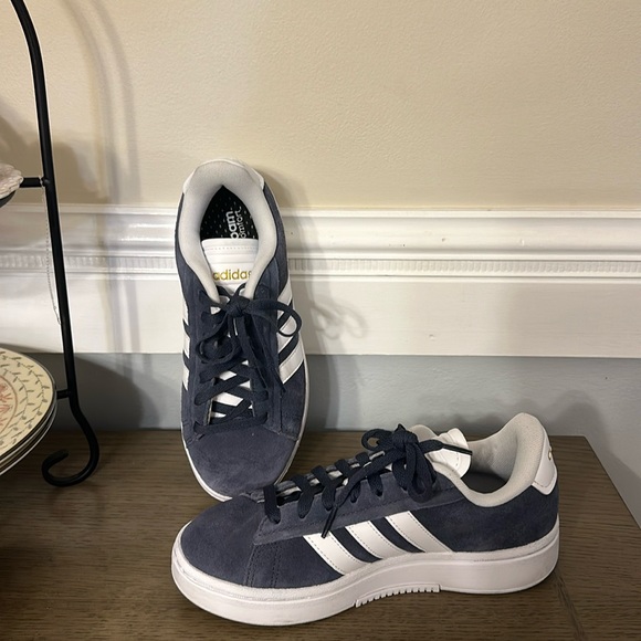 Adidas Grand Court Alpha Sneaker Blue Suede - Picture 6 of 10